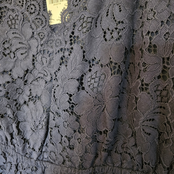 Express Lace Racerback Cami Blue - Picture 3 of 4